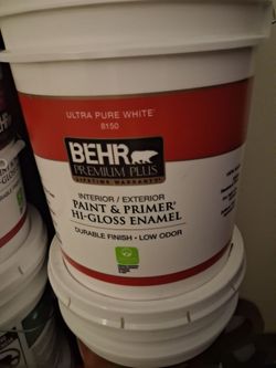 Behr high gloss paint  5 gal..