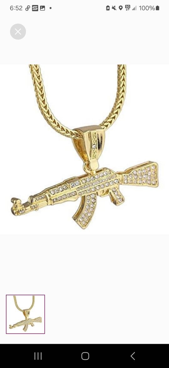 14k Gold-plated CZ Pendant With Necklace