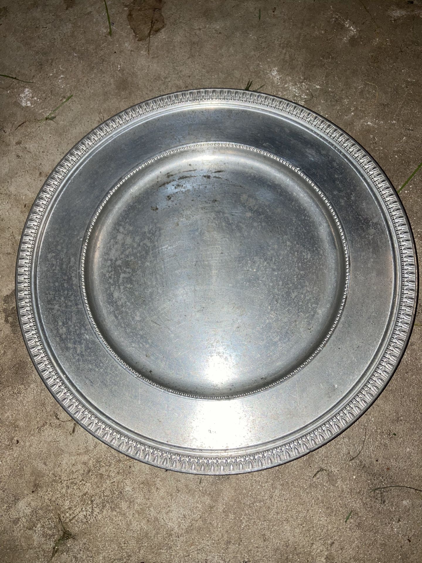 German Pewter Plate