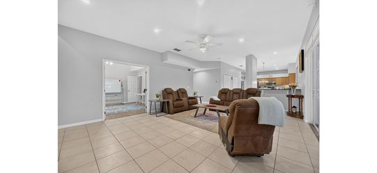 Dual power sofa from rooms to go