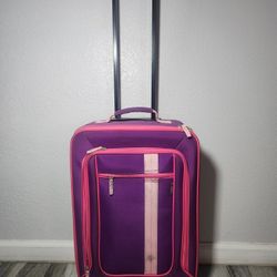 Pink and Purple Embark Carry On Suitcase