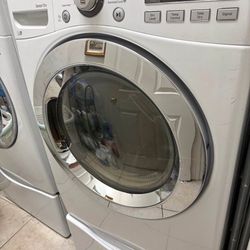 LG Front Load Gas Dryer With Pedestal 