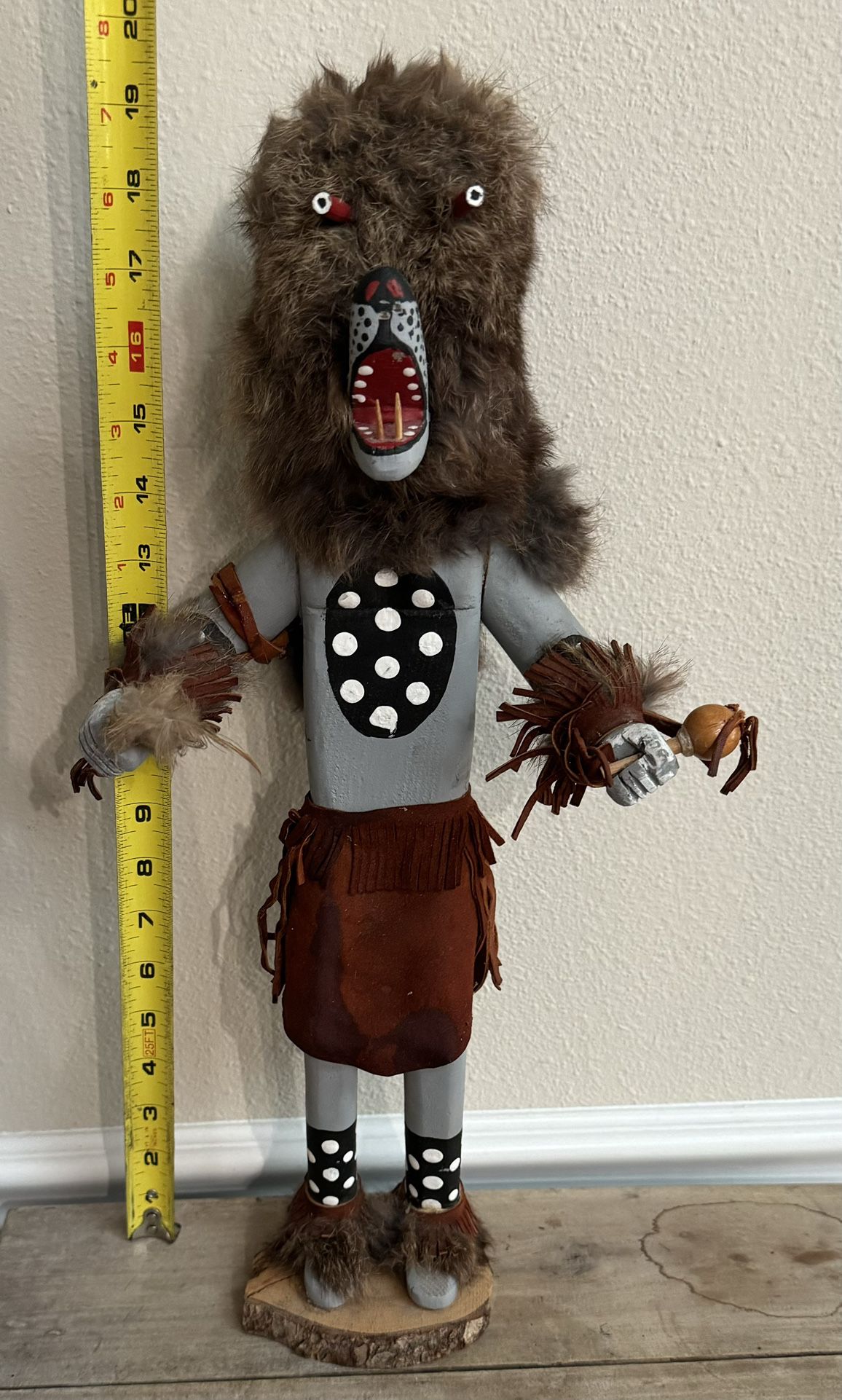 Kachina Doll Wolf about 20inches tall just $20 xox