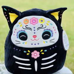 Squishmallow 12” Zelina the Day of the Dead Cat ~ DotD Halloween