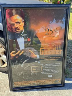 Godfather Signed Poster X5 With Certificate