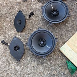 Oem Silverado Tweeters And Rockford Fosgate speakers