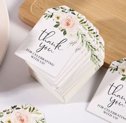 Thank You For Celebrating With Us Tags 39 Pcs