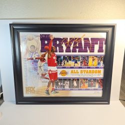 Kobe Bryant Los Angeles Lakers Framed All-Star Game Commemorative Collage