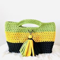 Jamaican-Inspired Colors Tote Bag