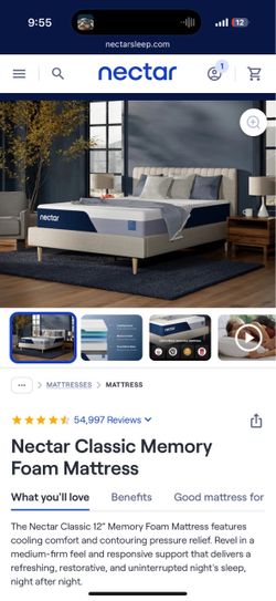 12in Queen Mattress. Nectar