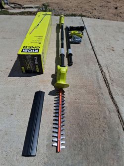 Ryobi 18v 18" Pole hedge trimmer kit