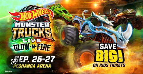 Hot wheels monster trucks  4 tickets $160