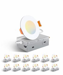12 Pack 3 Inch LED Recessed Lighting