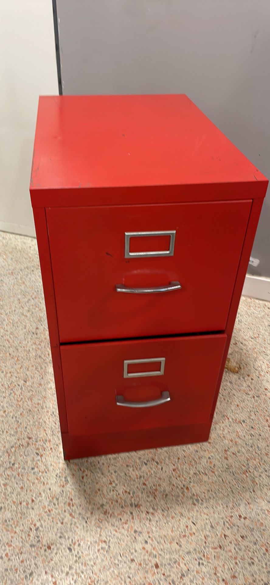 Red File Cabinet 