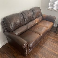 Genuine Leather Couch