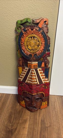 Mayan Indian Wood Piece