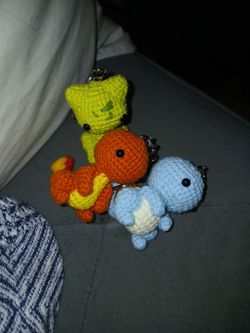 Pokemon crochet keychains