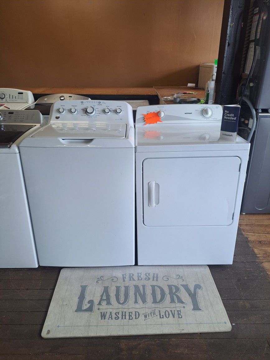 Ge Heavy Duty Super Capacity Washer And Electric Dryer Set Nice And Clean Financing Available 