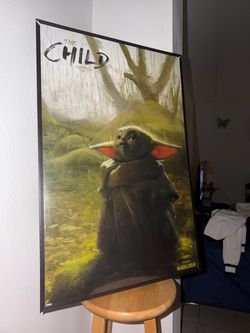 Grogu Baby Yoda The Child -Star Wars The Mandalorian Poster