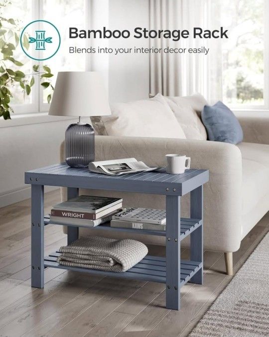 , 3-Tier Bamboo Shoe Storage Organizer, Entryway Bench🌟✨✨✨✨