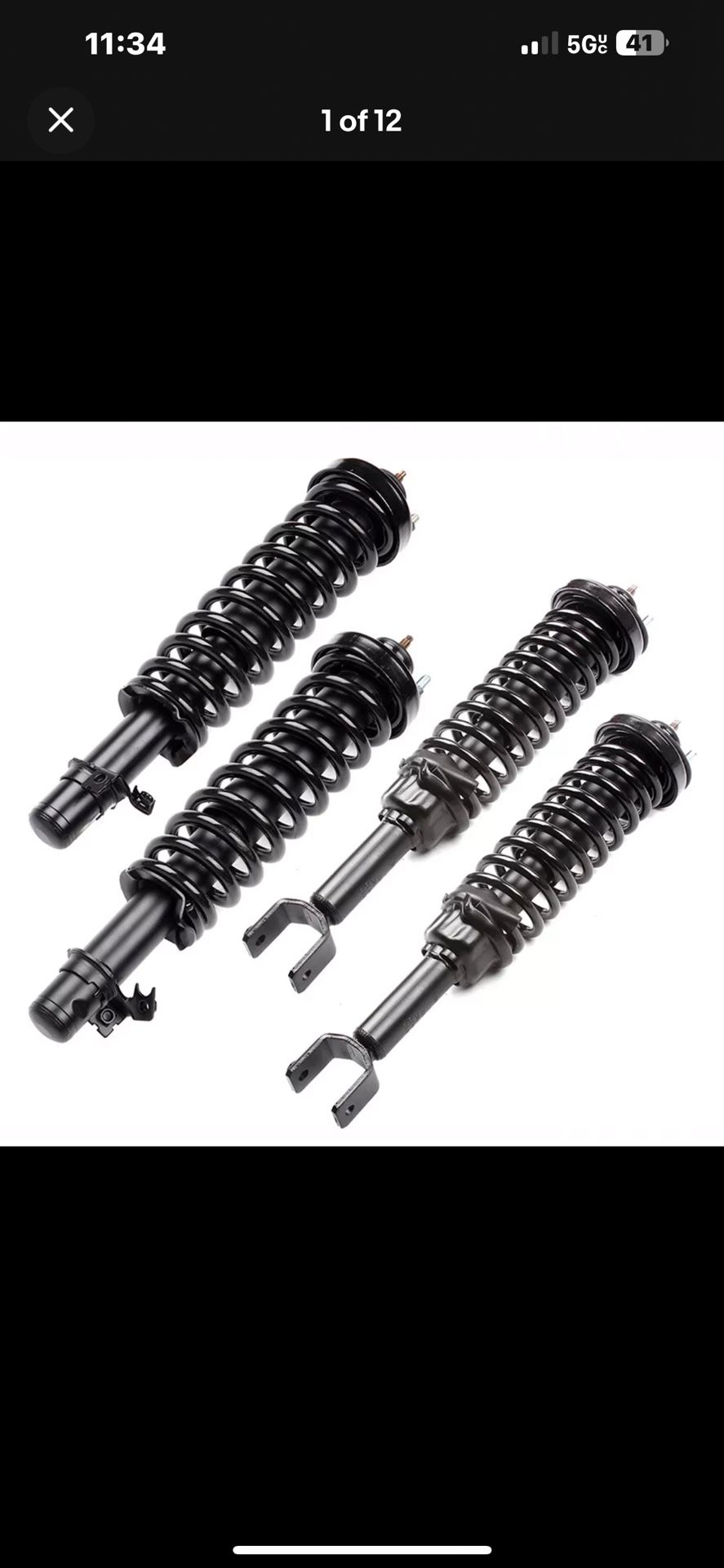 For 1(contact info removed) Acura Integra Quick Complete Struts Shock w/Coil Spring Assemblies