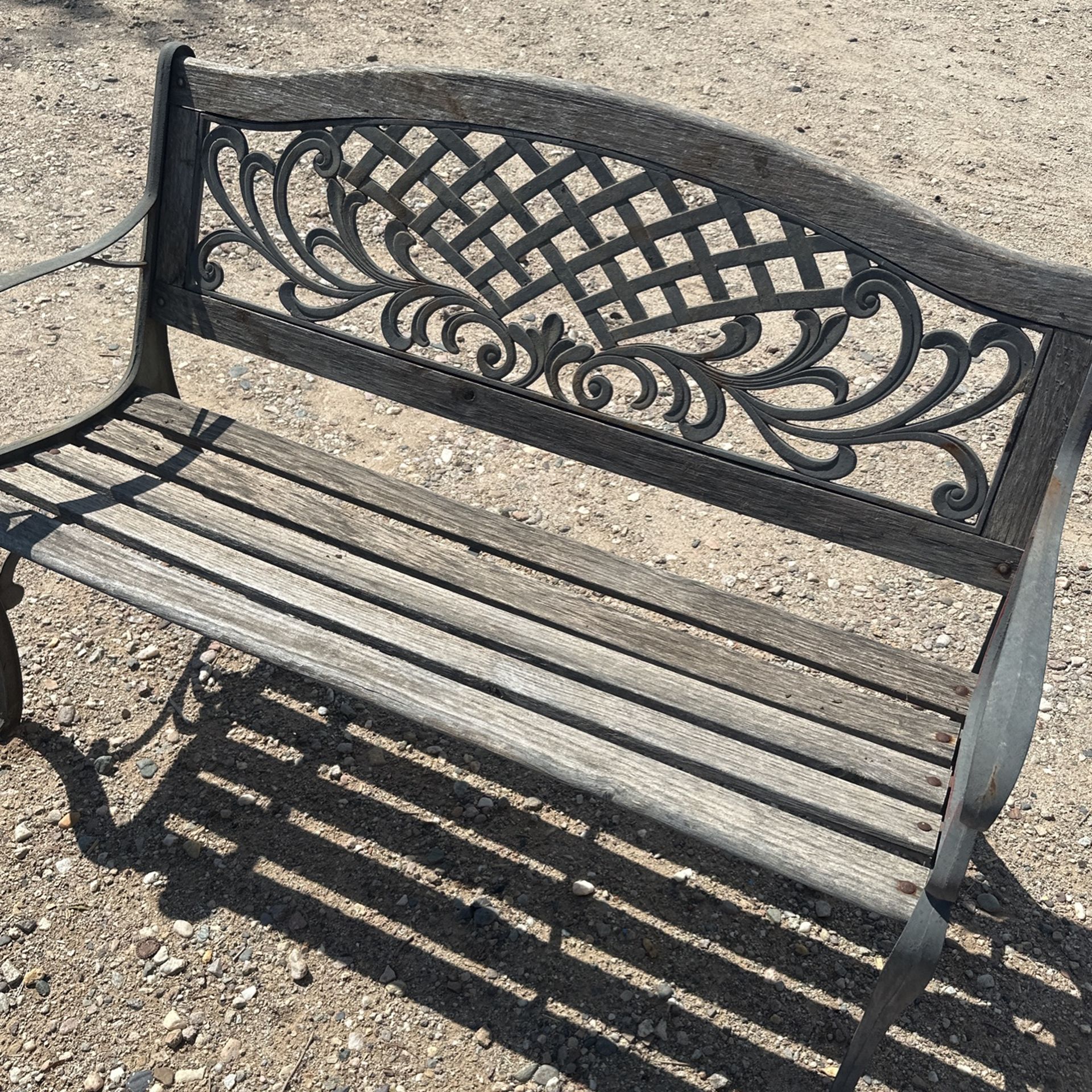 Garden Bench 50 Inches Long By 32 Inches High 24 Inches Wide