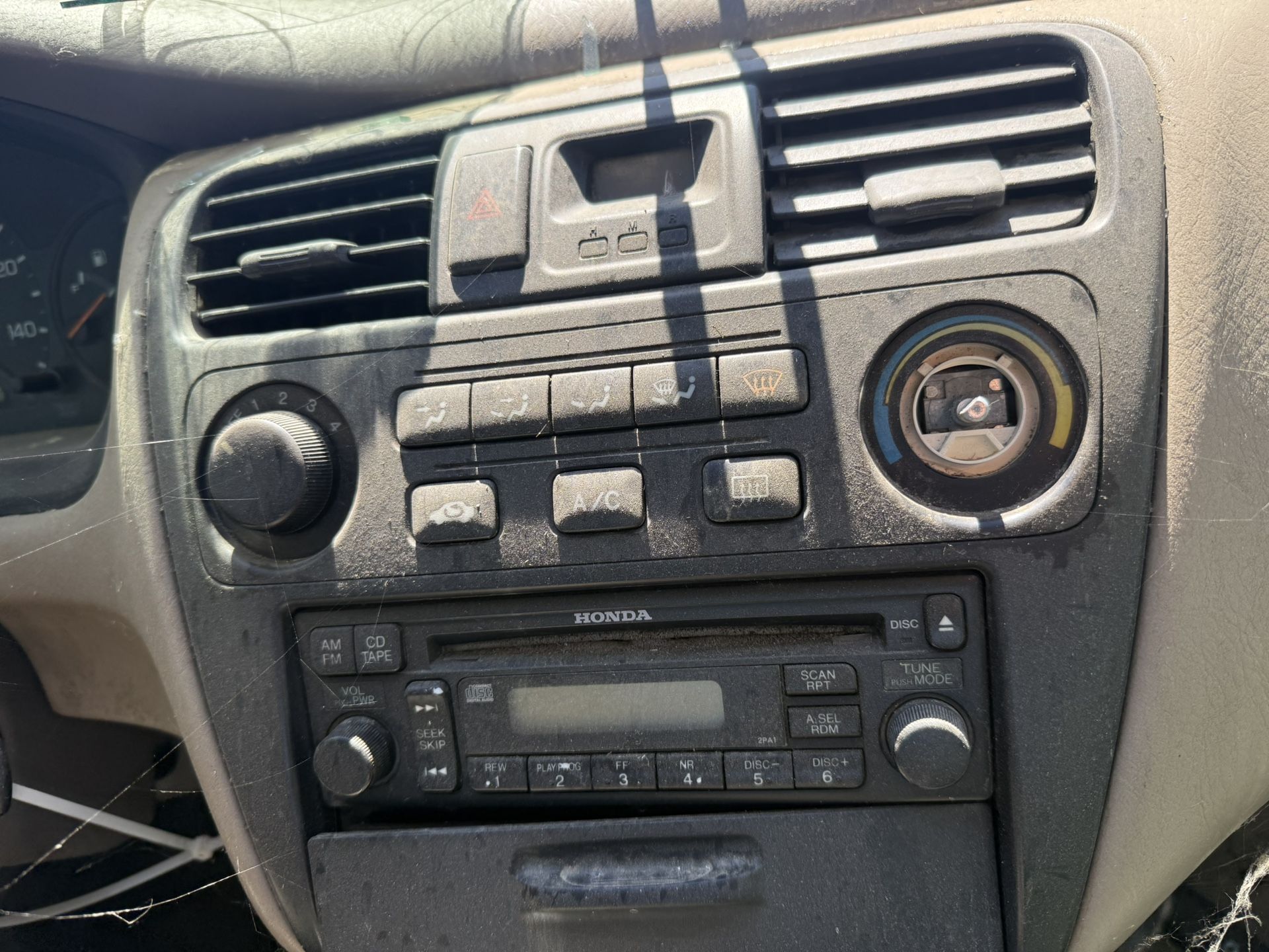 Manual aC heat switch climate Control 1999 Honda Accord