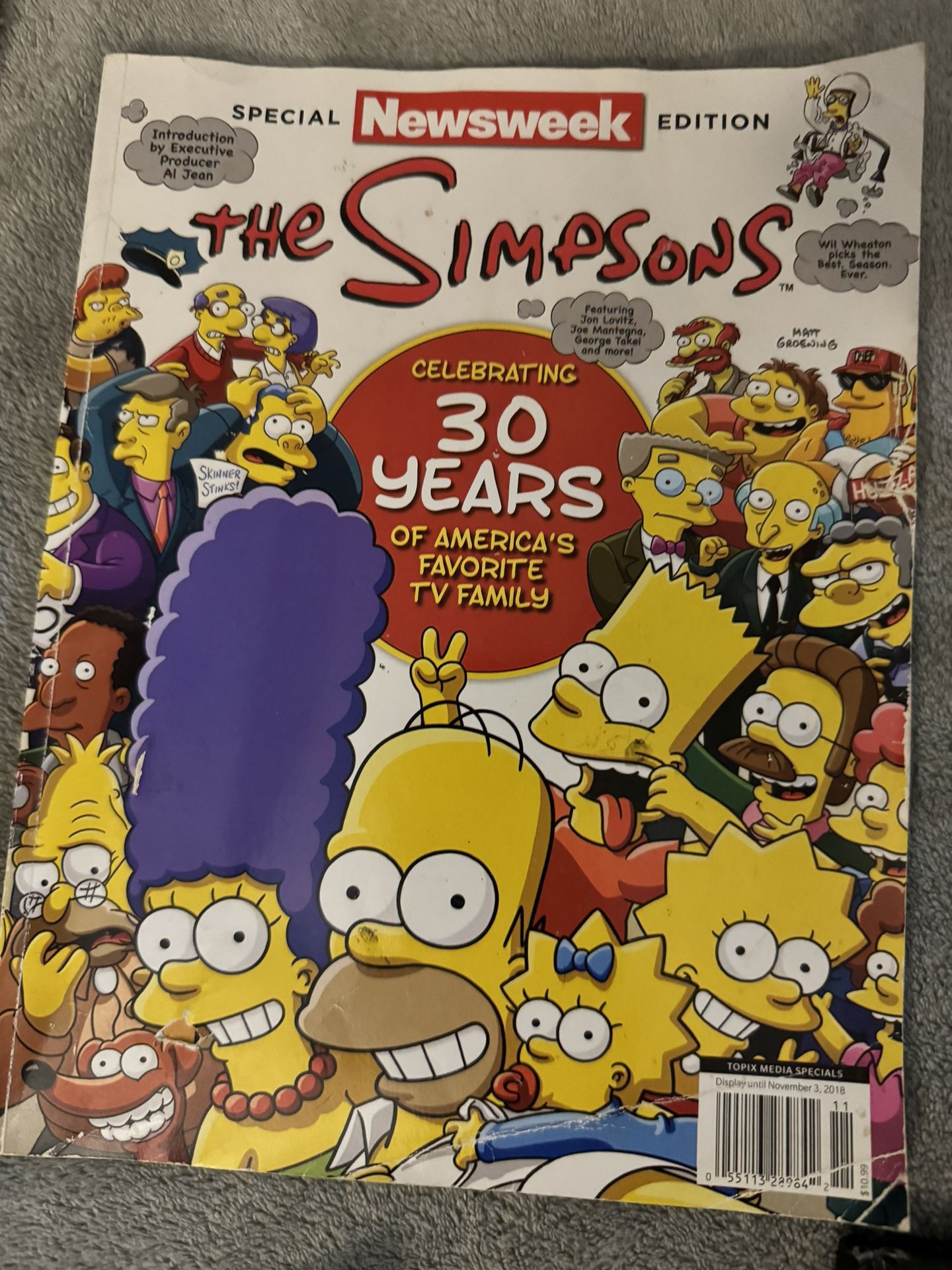 Newsweek “Simpsons” 30 Yrs Magazine 