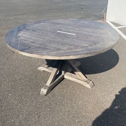 Dark Grey Wash Dining Table 