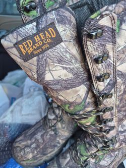 RedheadMan's camouflage hunting. Boot size eight point five