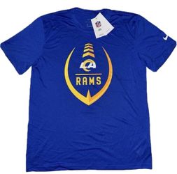 Los Angeles Rams Nike Blue T Shirt Mens Small Large XL New Football Logo