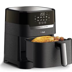 T-fal Air Fryer & Grill Combo Digital, 2-in-1, 4.4 Qrt, black