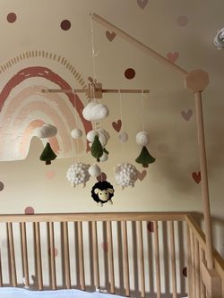 Baby mobile and holder