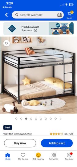 Bunk beds full on top and on bottom