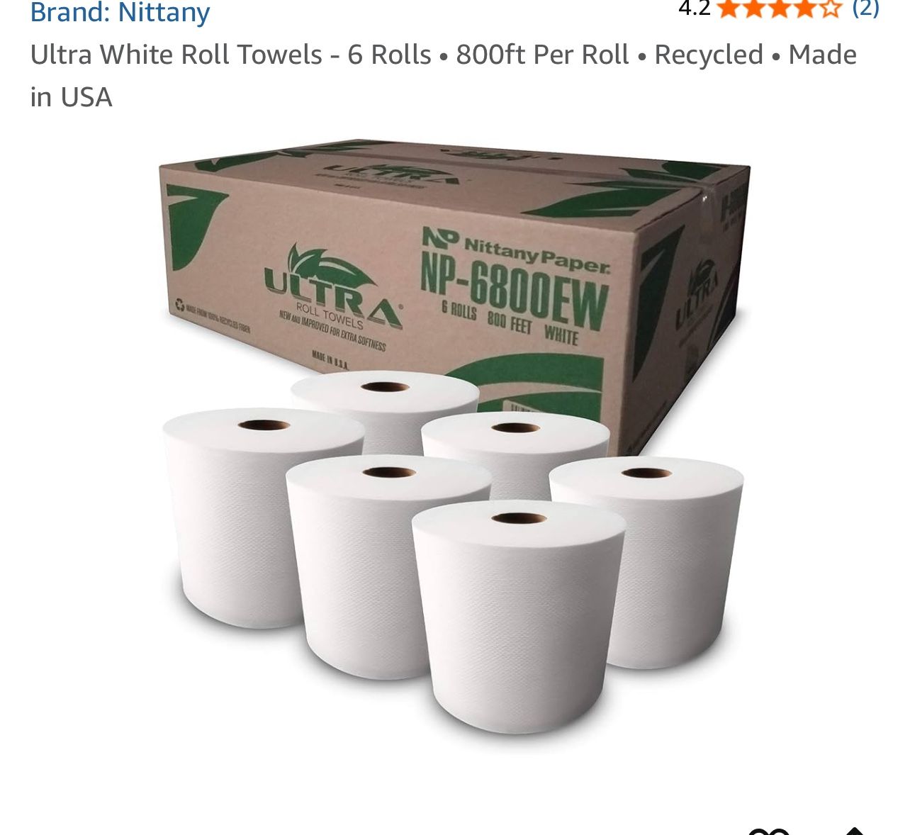 white roll paper towel