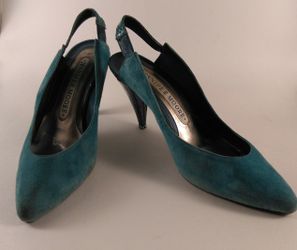 Jennifer Moore Women Teal High Heels Size 5 1/2B