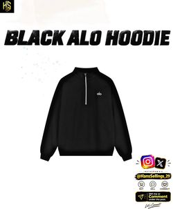 𝗖𝗟𝗢𝗧𝗛𝗘𝗦 | Black Alo Hoodies.