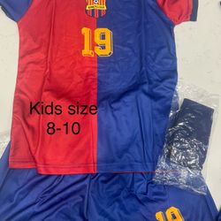 Youth Lamine Yamal #10 Soccer Kids Jersey Shorts Socks Set for Boys & Girls