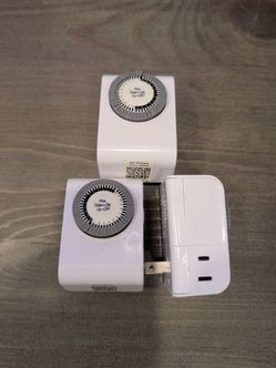 Mechanical Plug-In Outlet Timer – Set of 3