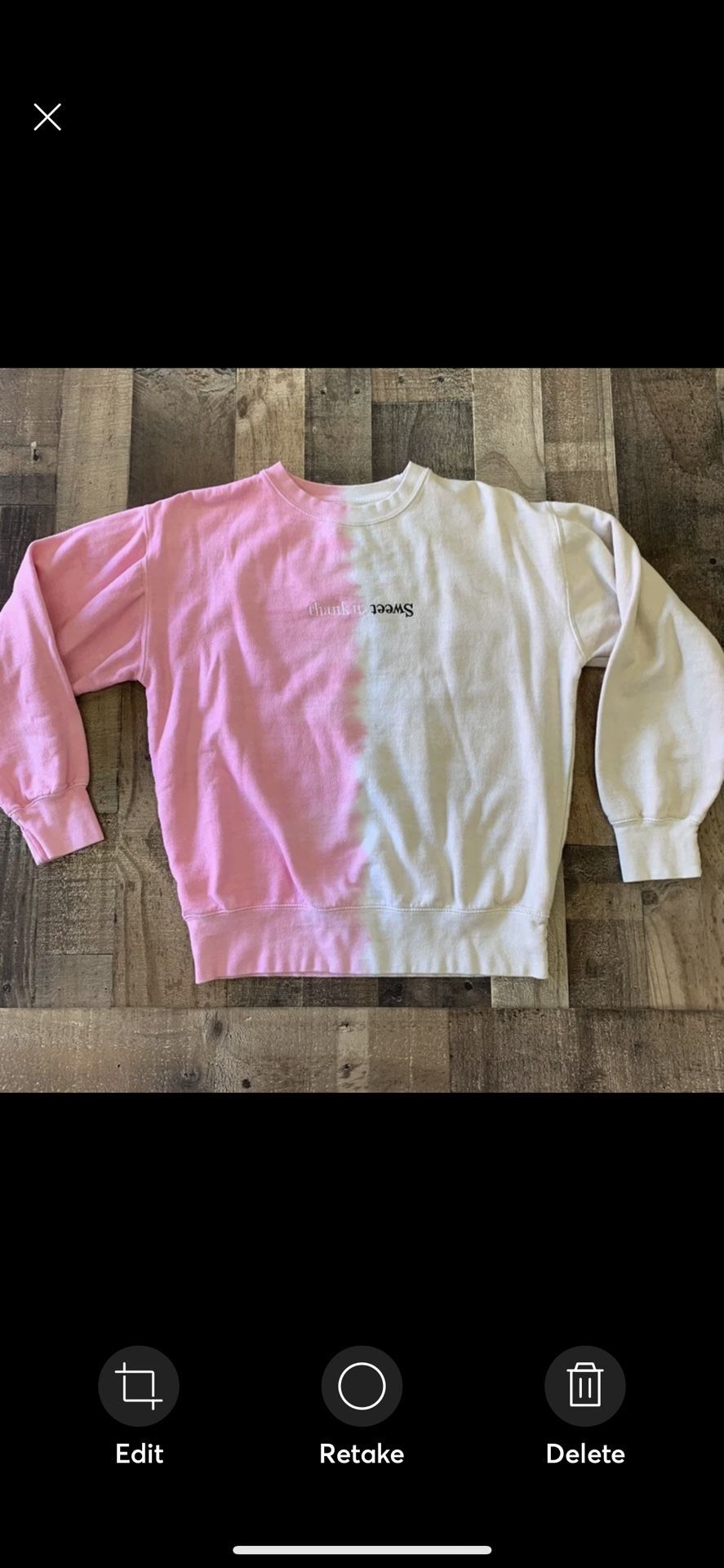 Ariana Grande Tour Sweatshirt Used Small