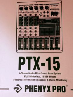 PHENYX PTX-15 4 Channel Mixer
