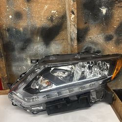 For 2014-2016 Nissan Rogue LED Headlight Headlamp Chrome Housing Driver LH Side