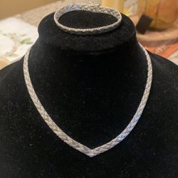 Choker And Bracelet  Italian 925