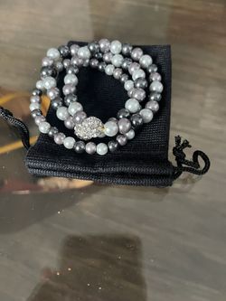 Pearl Bracelet and earrings Set