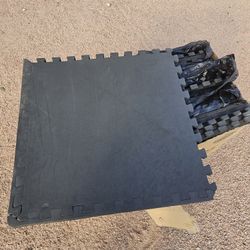 Exercise Puzzle Mats 96 Square Feet 24 Tiles Good Condition $80
