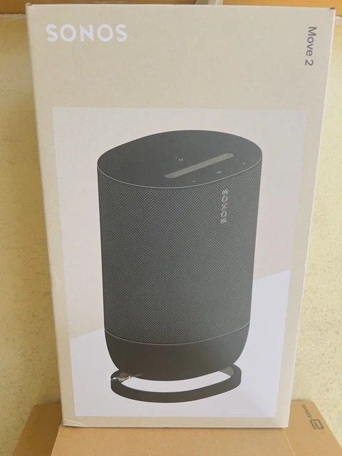 Sonos Move 2 Black Wireless Portable Bluetooth Speaker Black ( Brand New )