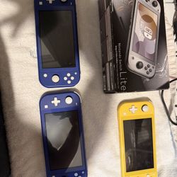 Nintendo switch lite’s Pokemon edtion 200 all others 150 Each