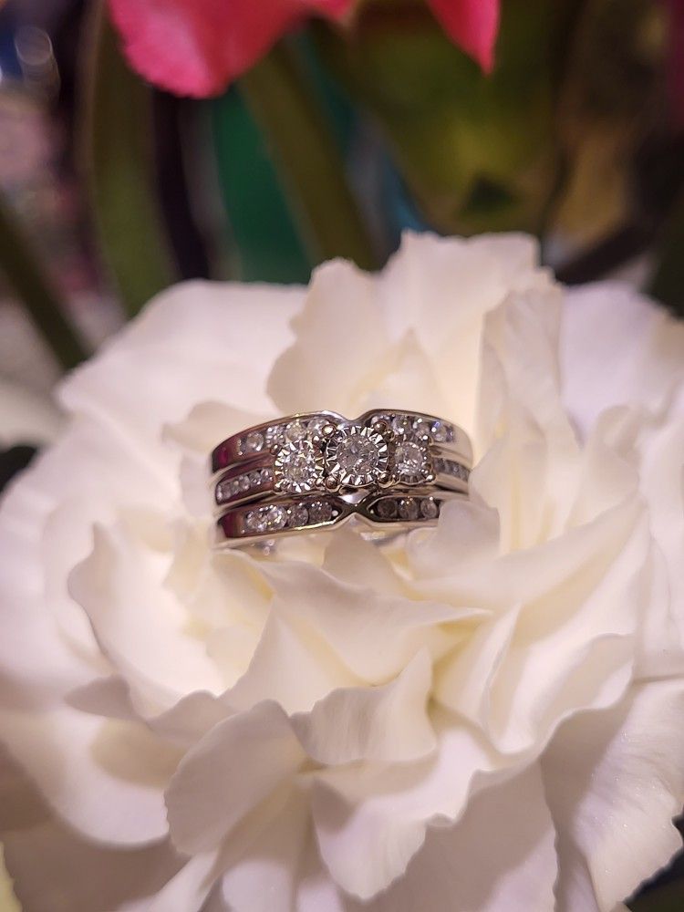 Wedding Ring Band Set