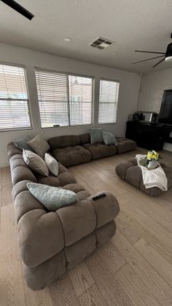 Just The couch pillow are not with the couch