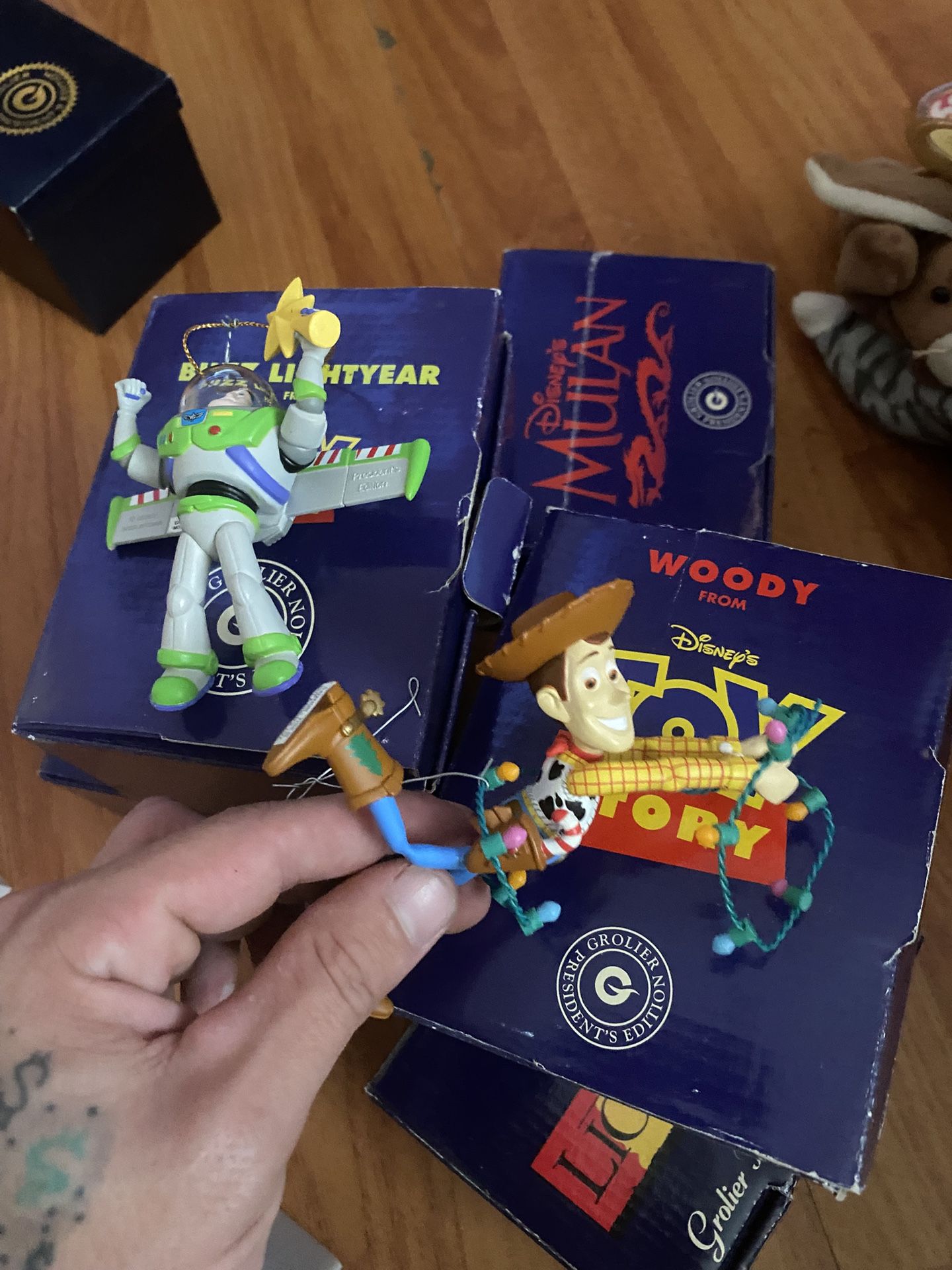 Disney Grolier President’s Edition Ornaments – Blue Box Collectibles (Toy Story, Lion King, More!)